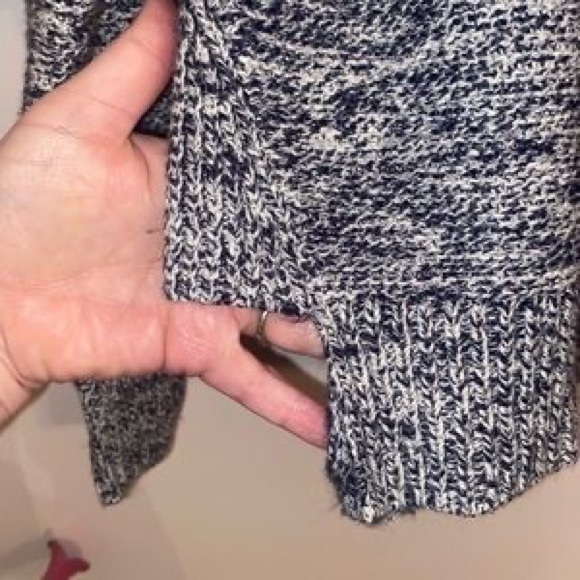 Madewell Sweater - Blue Marled Mock
Neck Pullover, sz xs - Picture 4 of 9